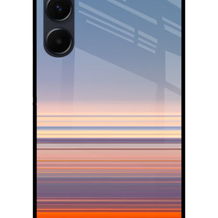 Morning Colors Samsung A35 5G Glass Case Back Cover by Casekaro