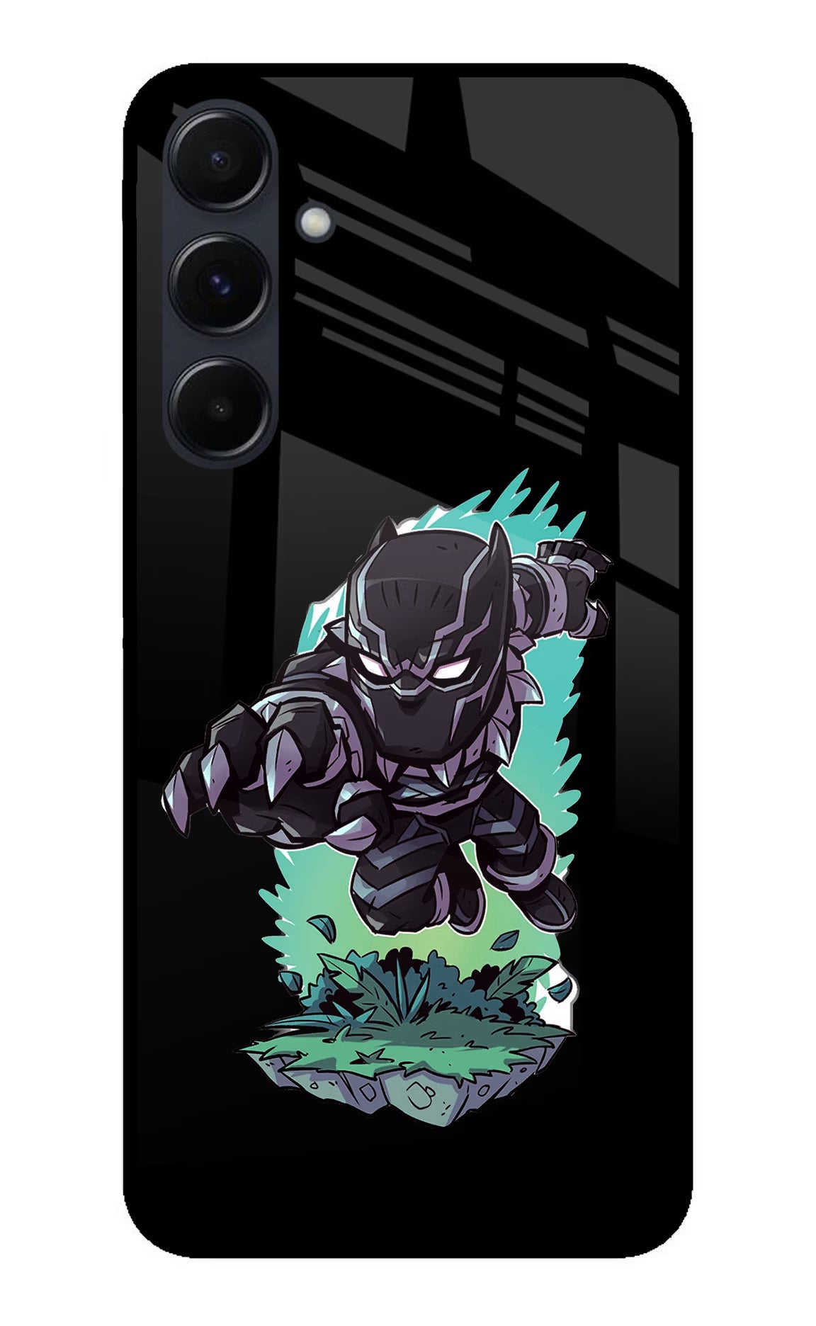 Black Panther Samsung A35 5G Glass Case Back Cover by Casekaro