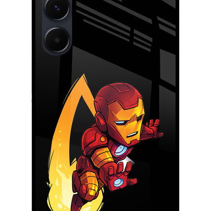 IronMan Samsung A35 5G Glass Case Back Cover by Casekaro