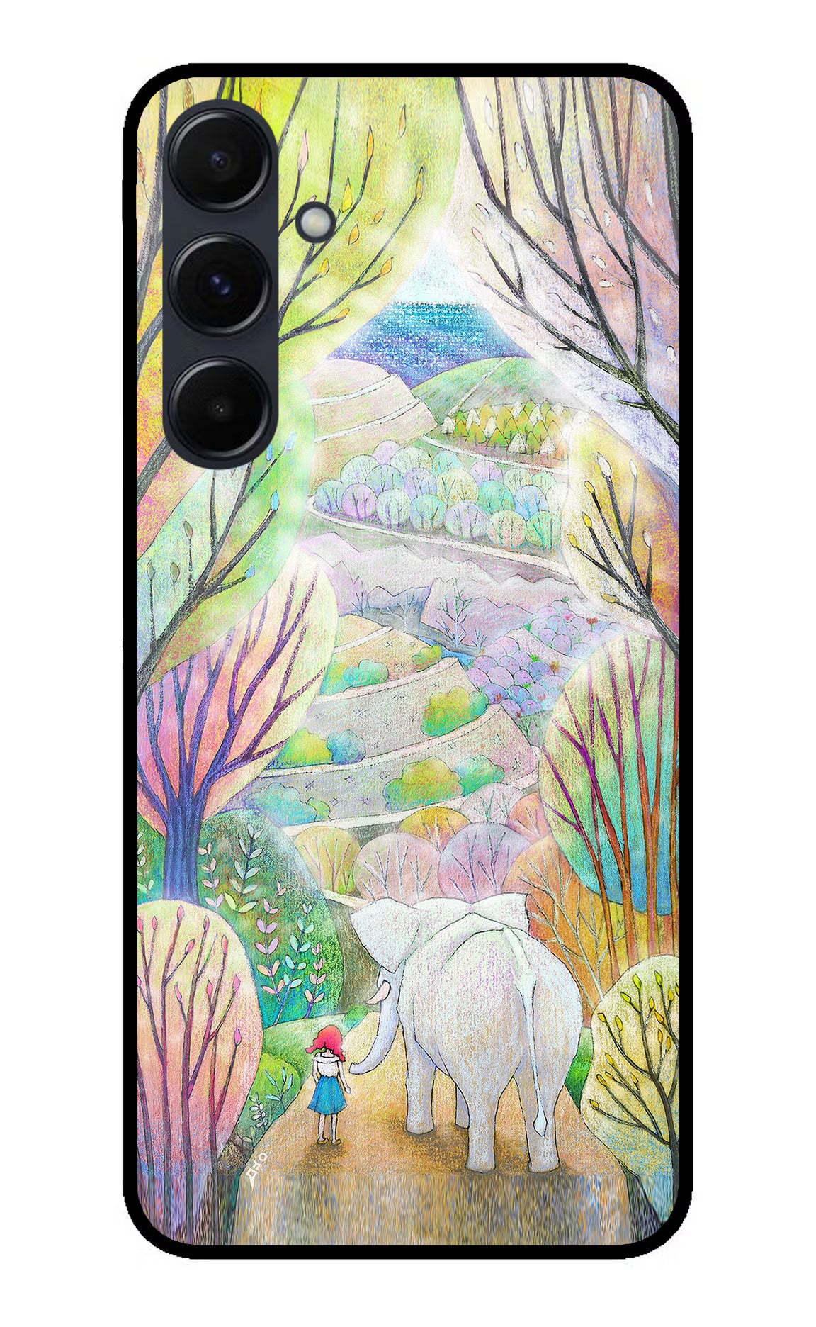 Nature Painting Samsung A35 5G Glass Case