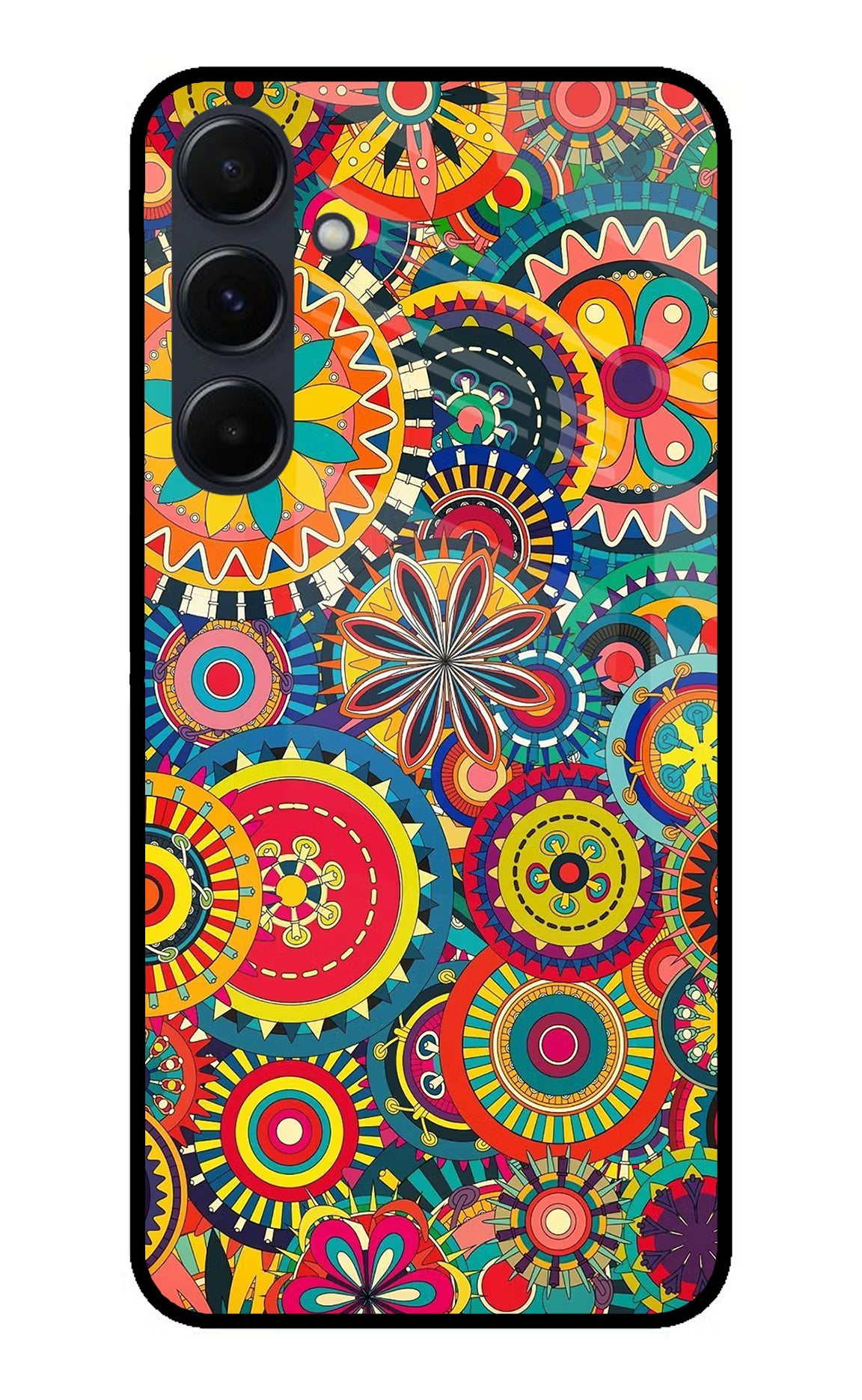 Gol Gol Art Samsung A35 5G Glass Case Back Cover by Casekaro