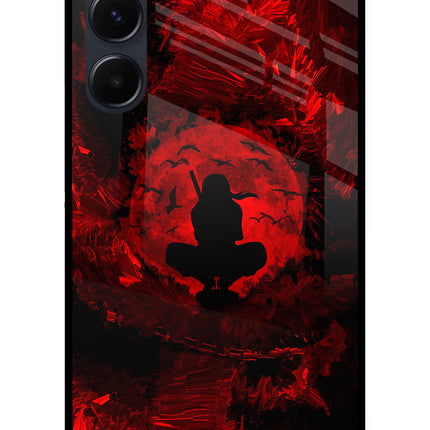 Itachi Uchiha Samsung A35 5G Glass Case Back Cover by Casekaro