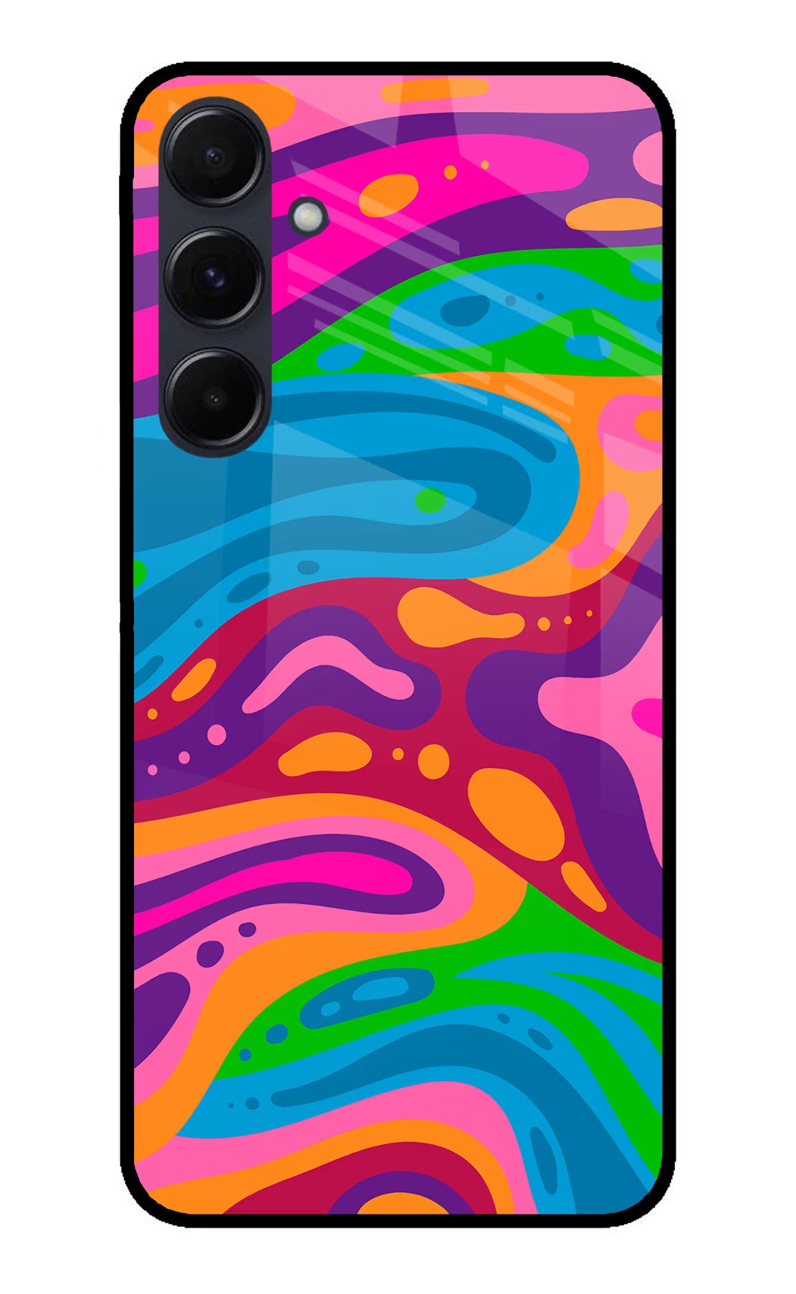 Trippy Pattern Samsung A35 5G Glass Case