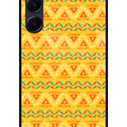 Tribal Pattern Samsung A35 5G Glass Case