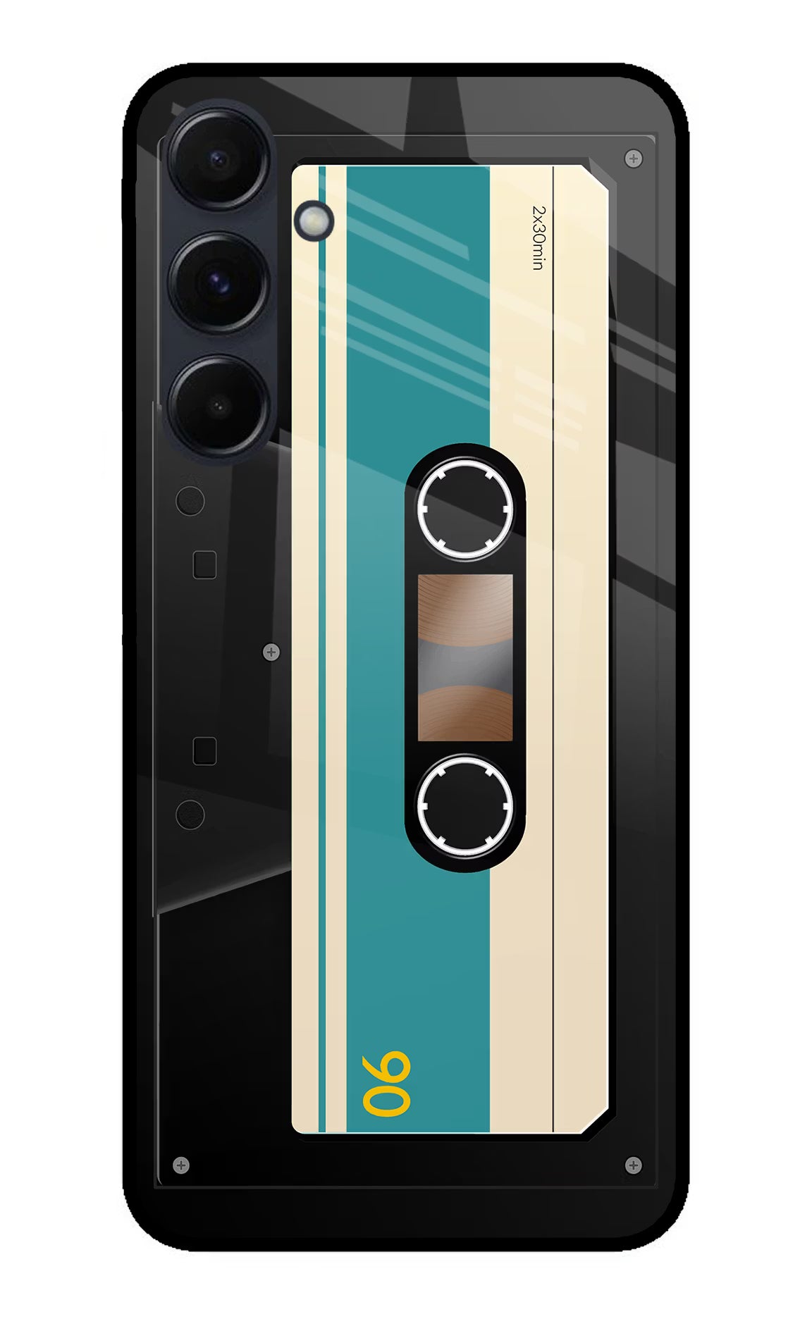 Cassette Samsung A35 5G Glass Case Back Cover by Casekaro