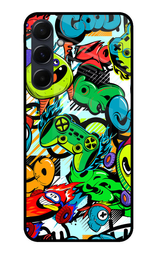 Game Doodle Samsung A35 5G Glass Case