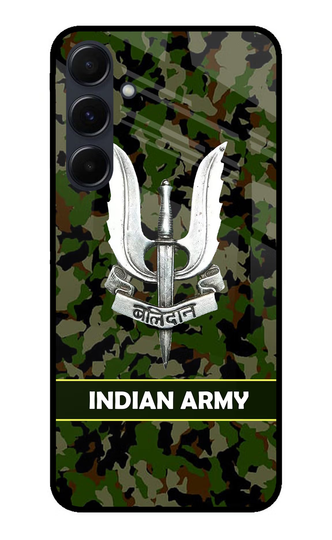 Balidan Indian Logo Samsung A35 5G Glass Case Back Cover by Casekaro