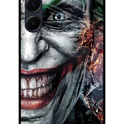 Joker Cam Samsung A35 5G Glass Case Back Cover by Casekaro