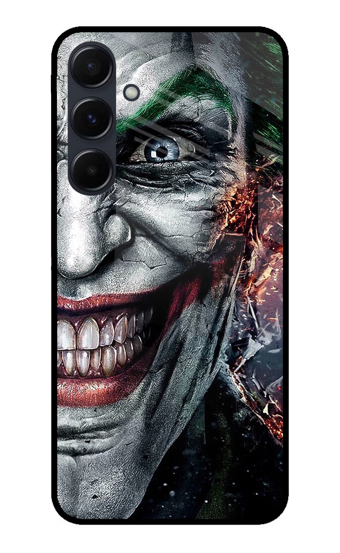 Joker Cam Samsung A35 5G Glass Case Back Cover by Casekaro