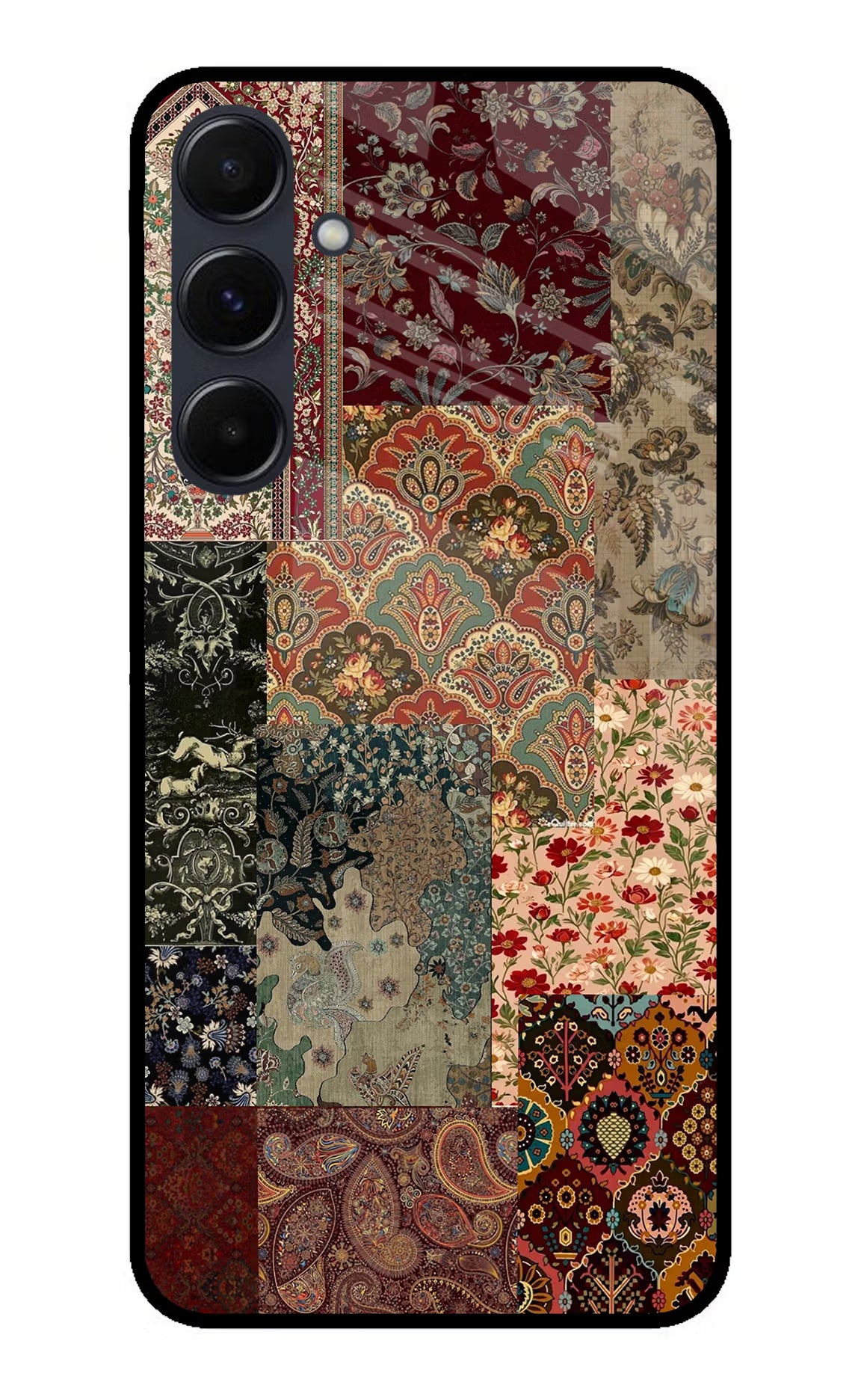 Desi Print Samsung A35 5G Glass Case Back Cover by Casekaro