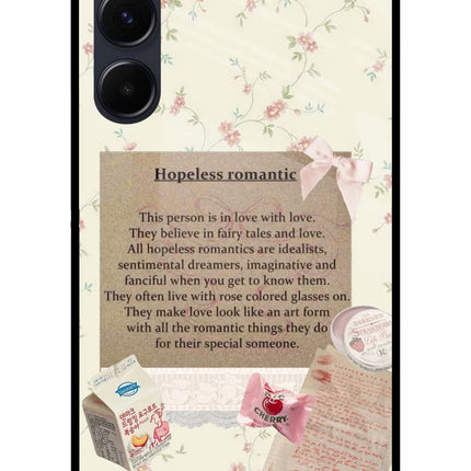 Hopeless Romantic Samsung A35 5G Glass Case