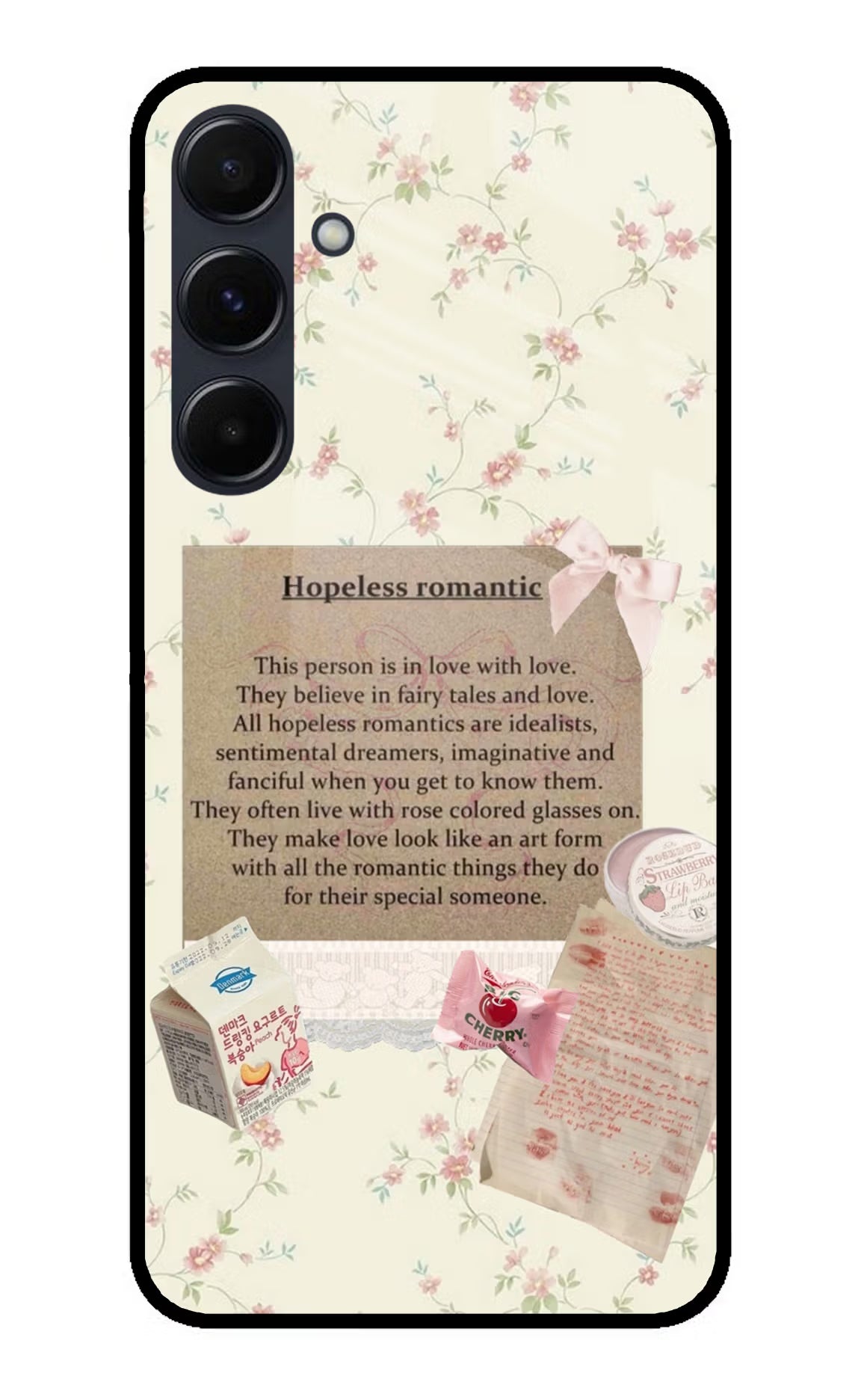 Hopeless Romantic Samsung A35 5G Glass Case