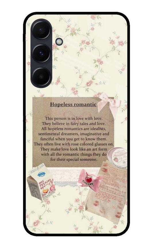 Hopeless Romantic Samsung A35 5G Glass Case