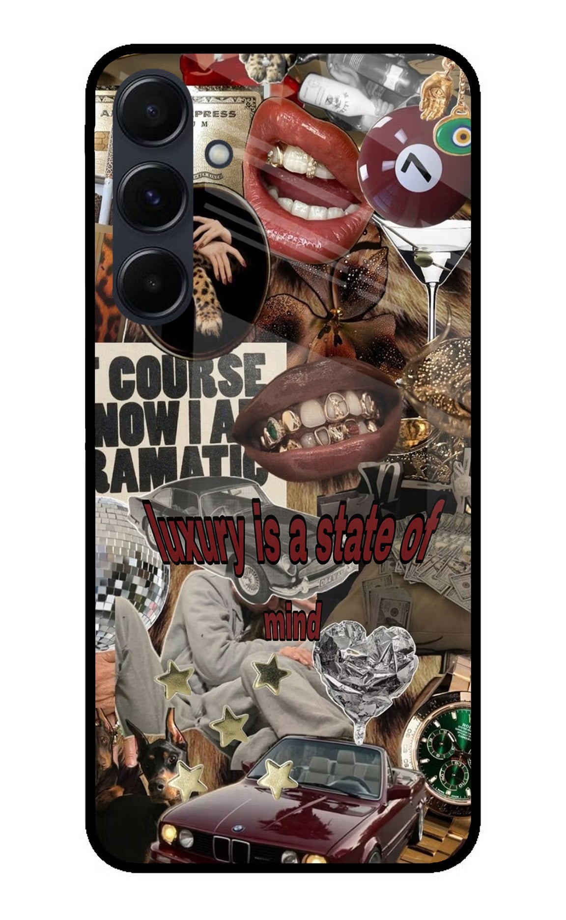 Luxury Samsung A35 5G Glass Case