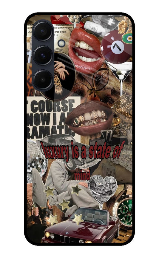 Luxury Samsung A35 5G Glass Case