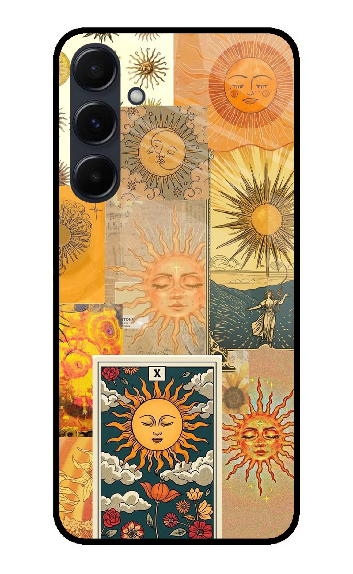 Sun Samsung A35 5G Glass Case Back Cover by Casekaro