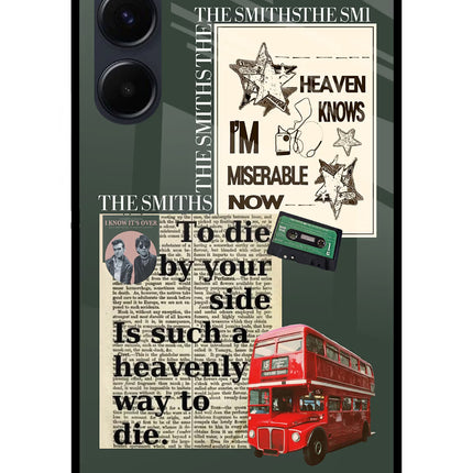 The Smiths Samsung A35 5G Glass Case Back Cover by Casekaro