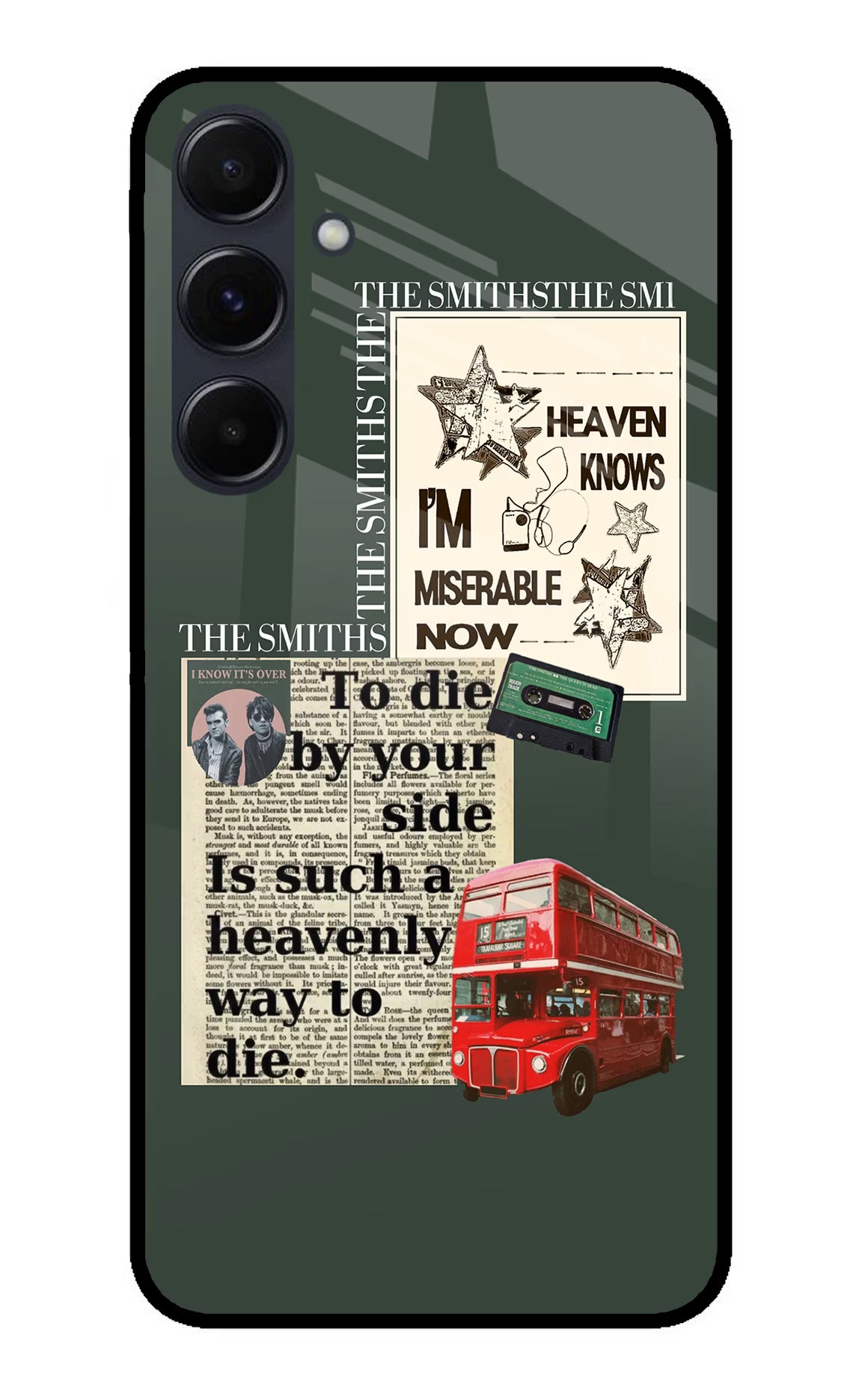 The Smiths Samsung A35 5G Glass Case Back Cover by Casekaro