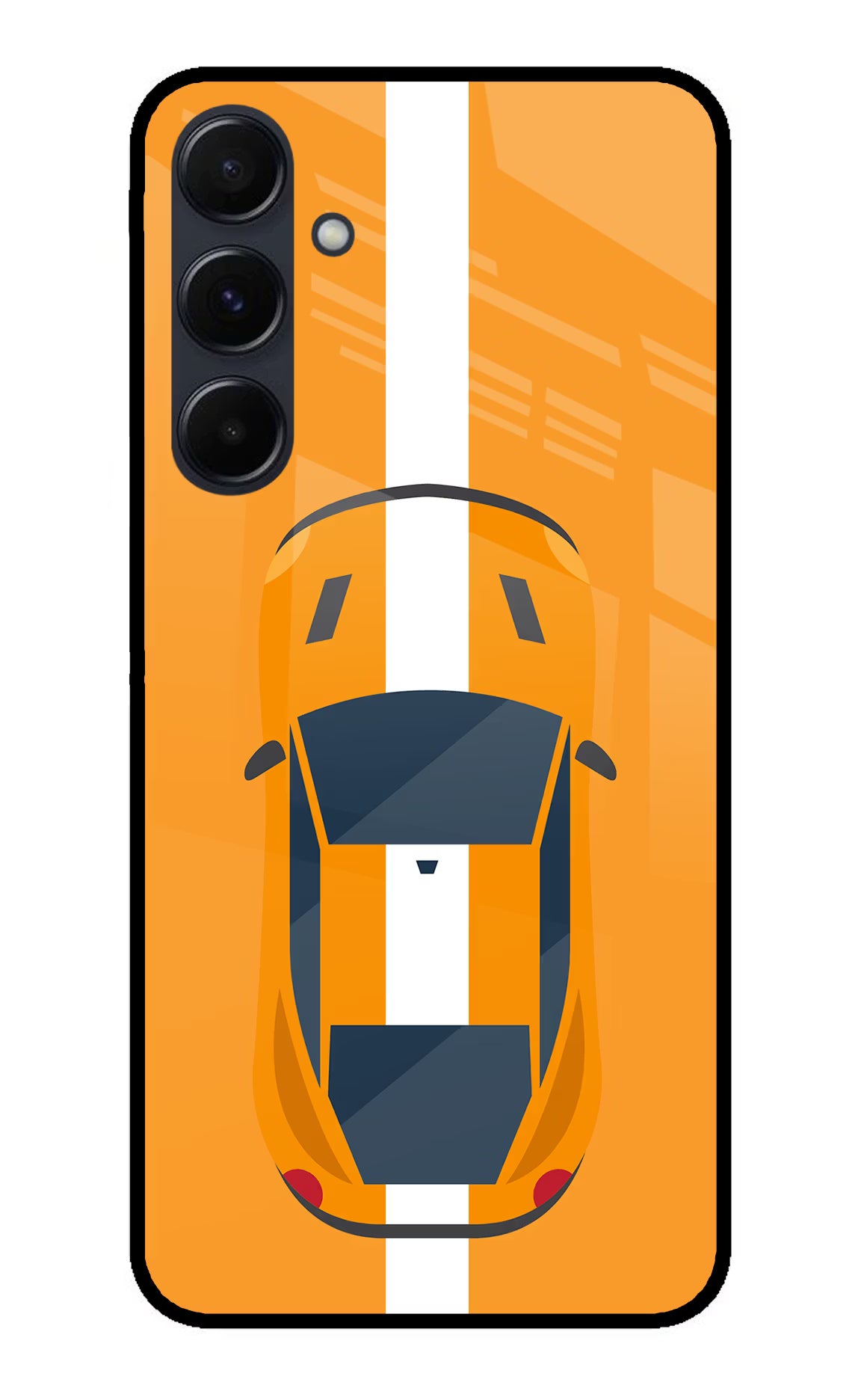 Highway Pursuit Samsung A35 5G Glass Case Back Cover by Casekaro