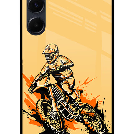 Off-Road Fury Samsung A35 5G Glass Case Back Cover by Casekaro