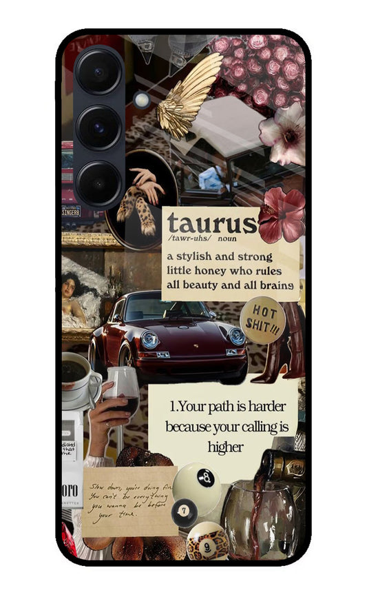 Taurus Zodiac Samsung A35 5G Glass Case