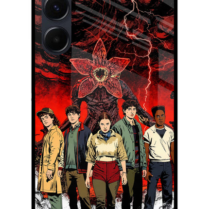 Ordinary Things Characters Samsung A35 5G Glass Case Back Cover by Casekaro