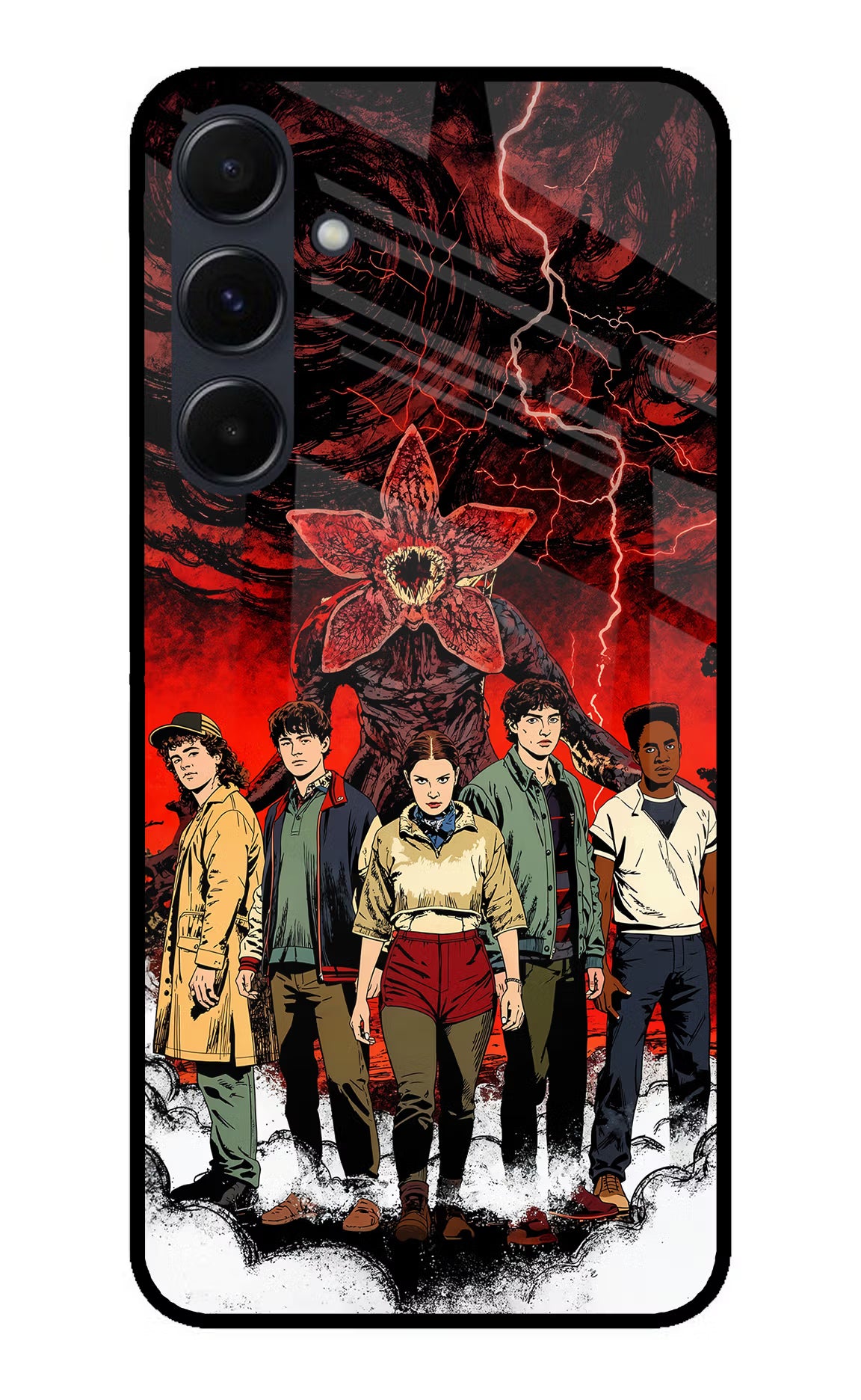 Ordinary Things Characters Samsung A35 5G Glass Case Back Cover by Casekaro