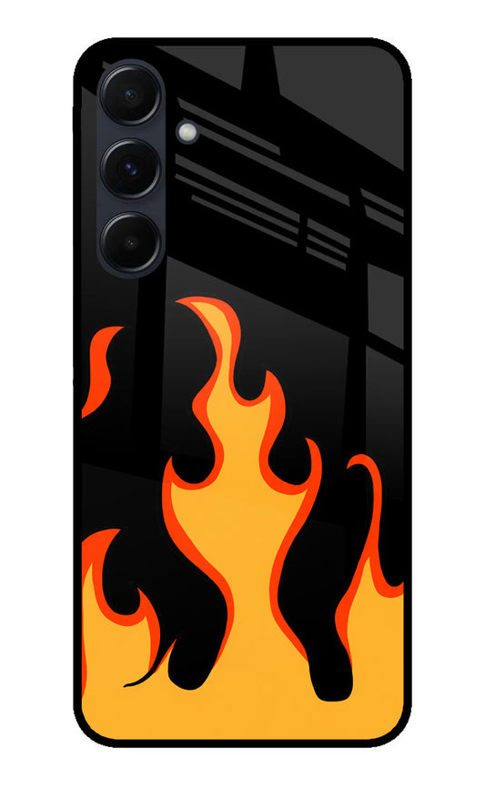 Fired Up – Black Samsung A35 5G Glass Case