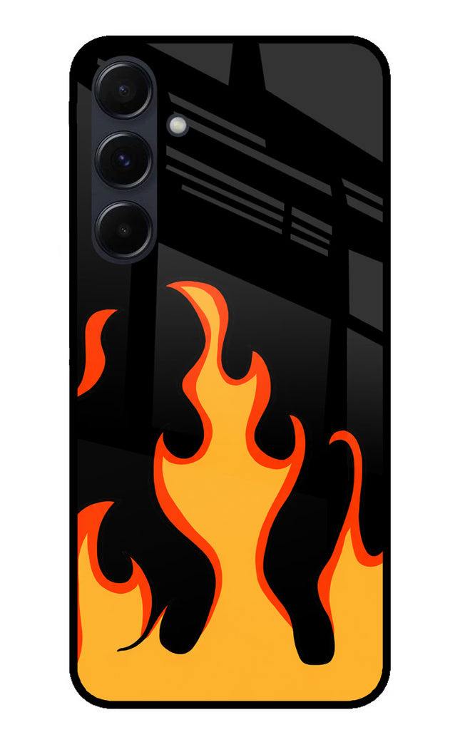 Fired Up – Black Samsung A35 5G Glass Case