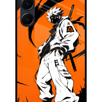 Street Samurai  Samsung A35 5G Glass Case Back Cover by Casekaro