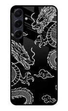 Twin Dragons Samsung A35 5G Glass Case
