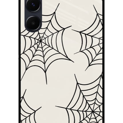 Spider Web Samsung A35 5G Glass Case