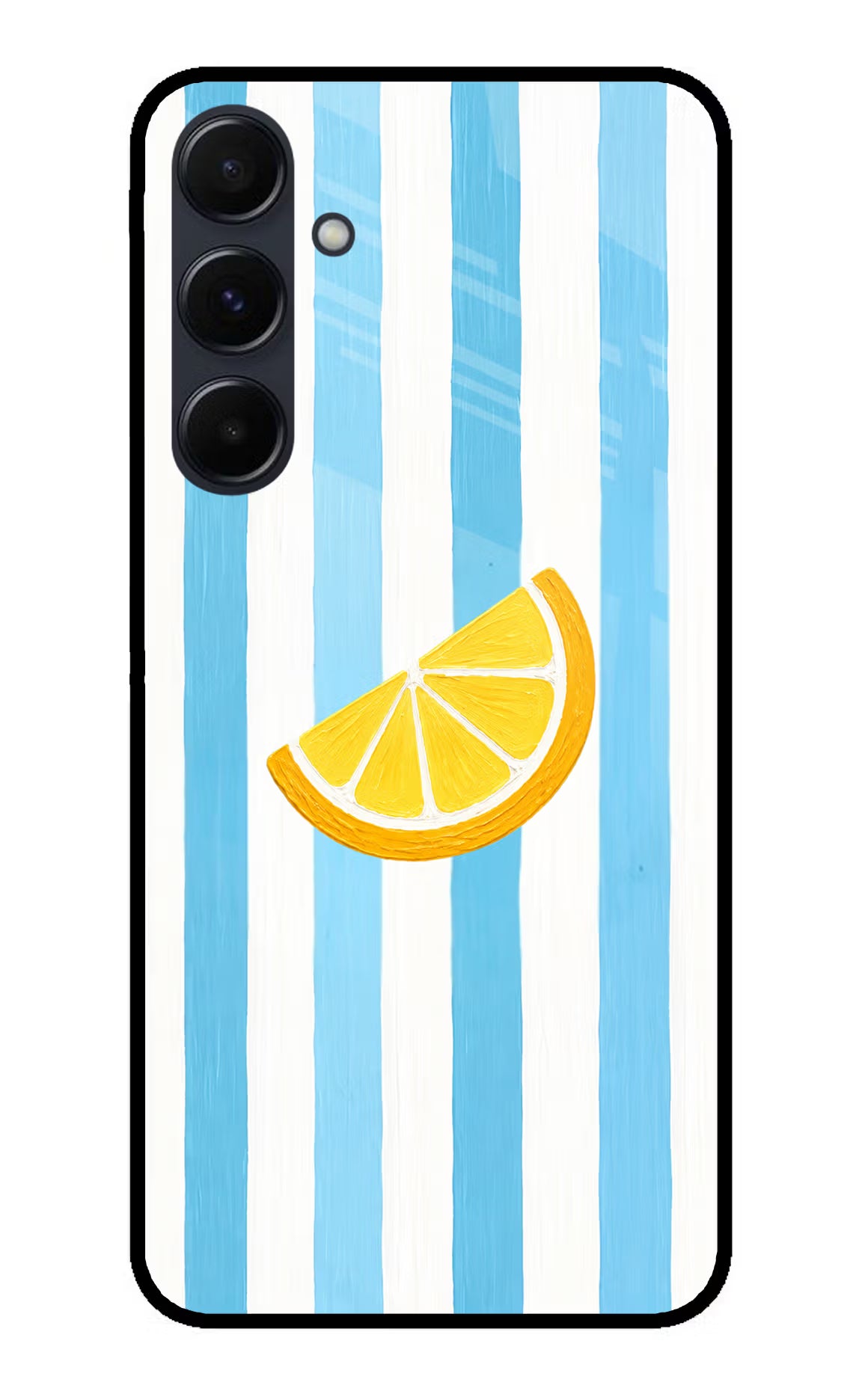 Summer Lemon Samsung A35 5G Glass Case Back Cover by Casekaro