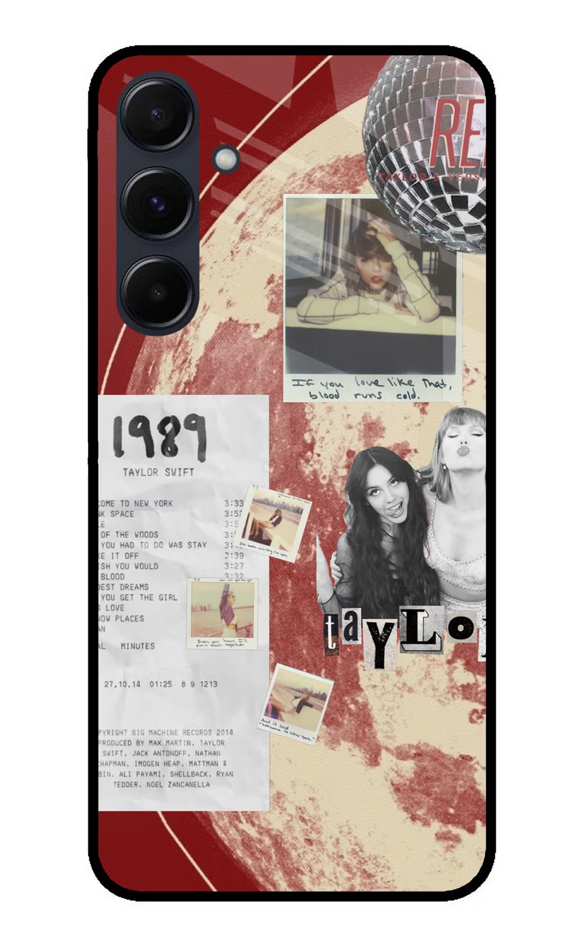 Taylor Swift Samsung A35 5G Glass Case