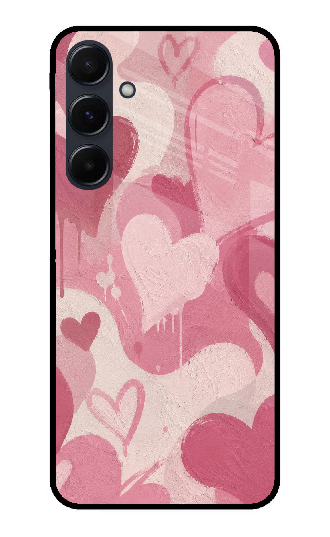 Hearty case Samsung A35 5G Glass Case Back Cover by Casekaro