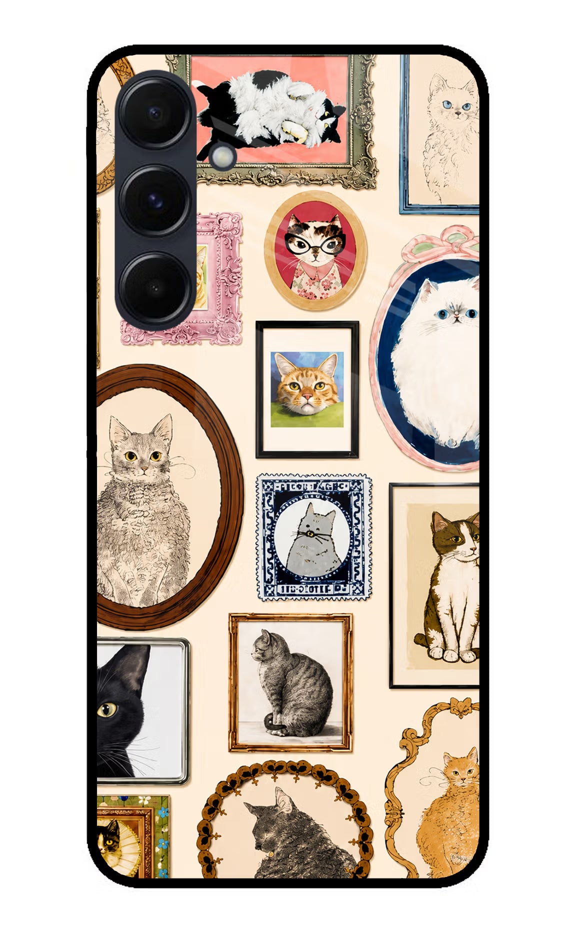 Mirror Cats Samsung A35 5G Glass Case