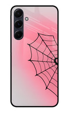 Pink Web Samsung A35 5G Glass Case