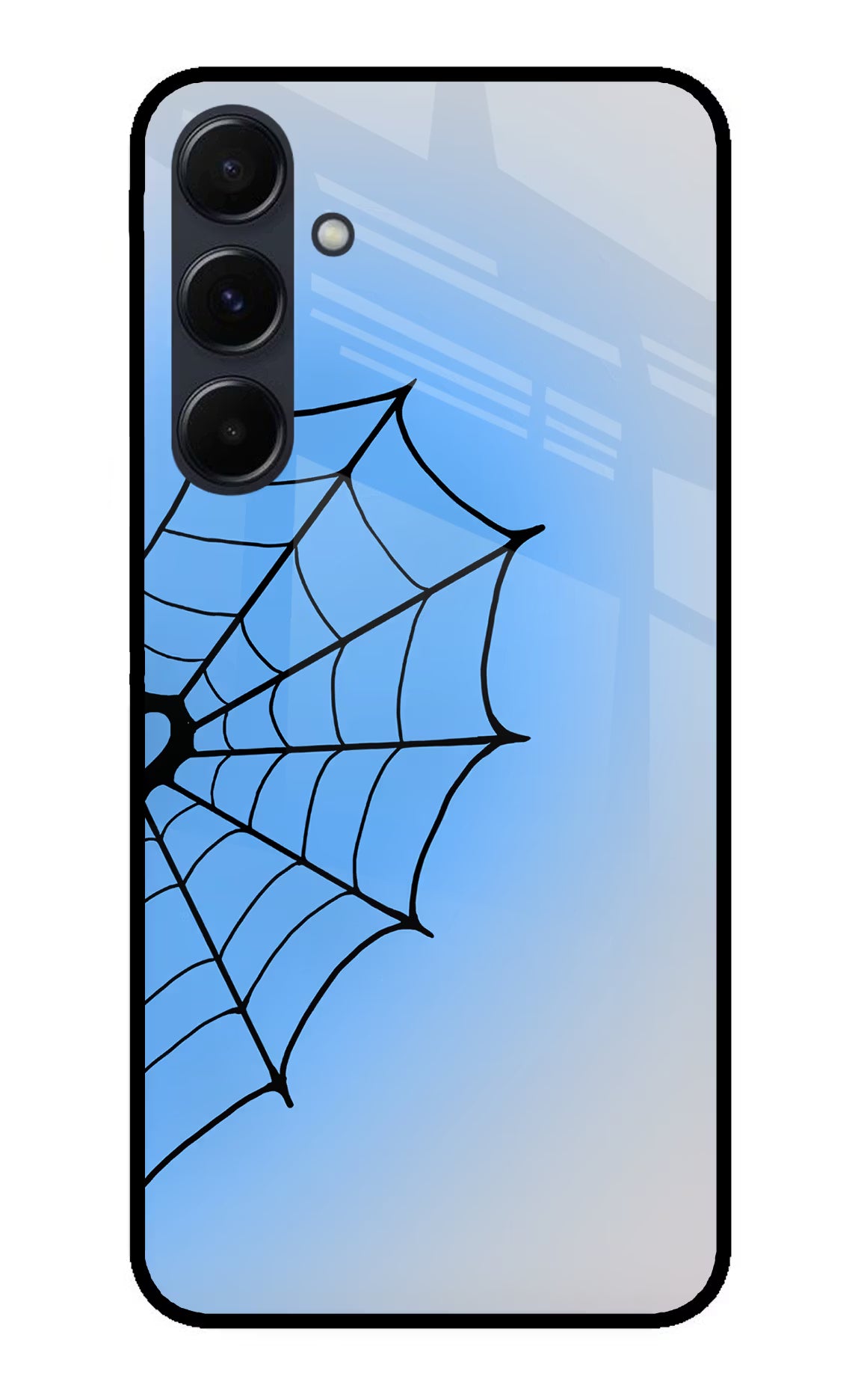 Blue Web Samsung A35 5G Glass Case
