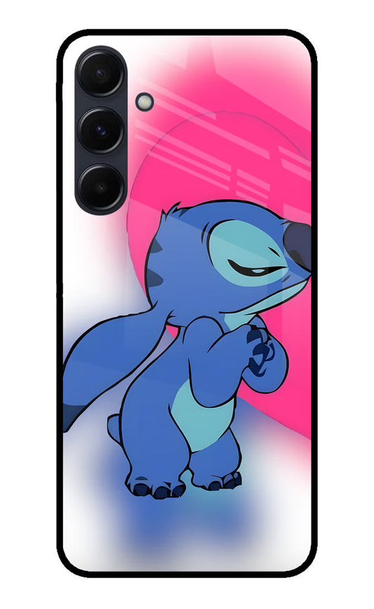 Stitch Hug Samsung A35 5G Glass Case