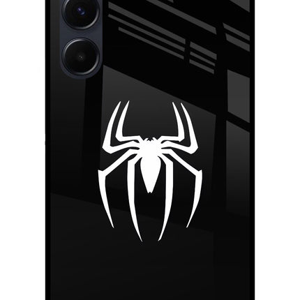 Miles Symbol Samsung A35 5G Glass Case Back Cover by Casekaro