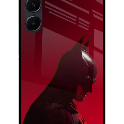 Dark Knight Samsung A35 5G Glass Case Back Cover by Casekaro