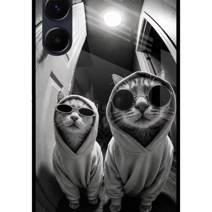 Hood Cats Samsung A35 5G Glass Case Back Cover by Casekaro