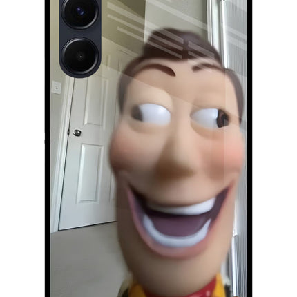Side Eye Woody Samsung A35 5G Glass Case Back Cover by Casekaro