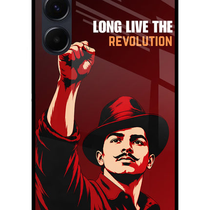 Bhagat Singh Revolution Samsung A35 5G Glass Case