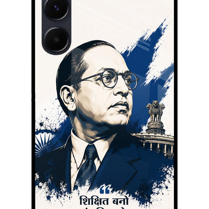Dr. Ambedkar Visionary Samsung A35 5G Glass Case Back Cover by Casekaro