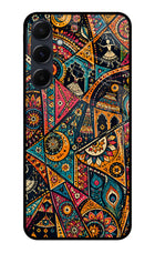 Folk Print Samsung A35 5G Glass Case