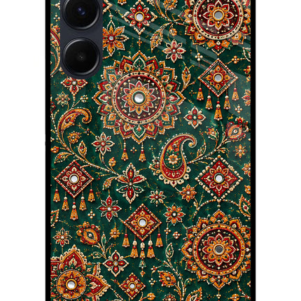 Green Pataka Samsung A35 5G Glass Case