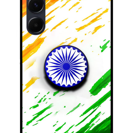 Indian Flag Ashoka Chakra Samsung A35 5G Pop Case by Casekaro