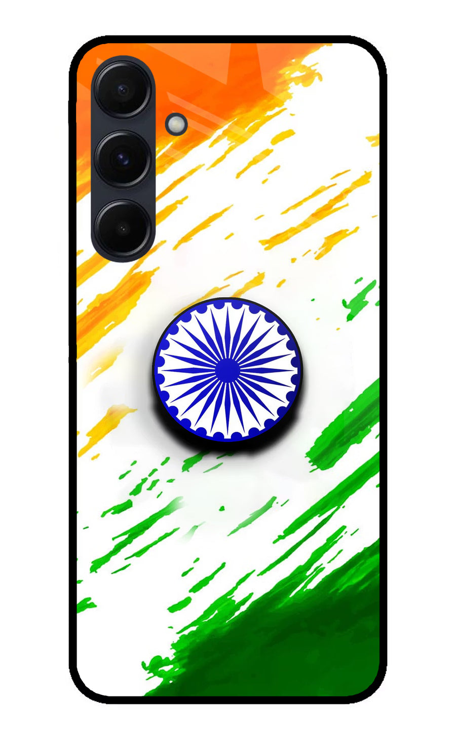 Indian Flag Ashoka Chakra Samsung A35 5G Pop Case, Metal case