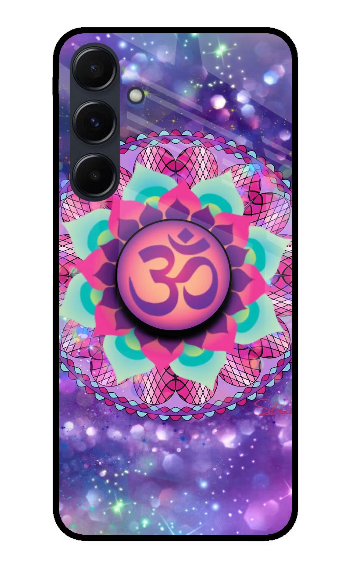 Om Purple Samsung A35 5G Pop Case by Casekaro